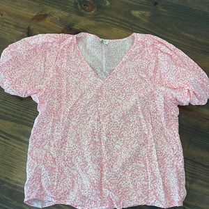 Pink JCrew top small